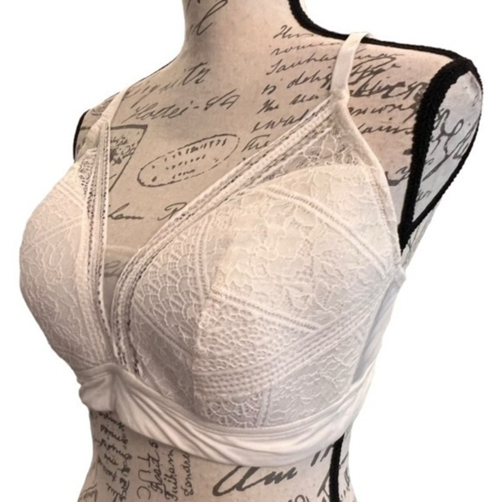 Elegant White Lace Bralette